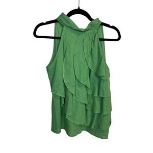 Elena Solano Linen Blend Halter Top